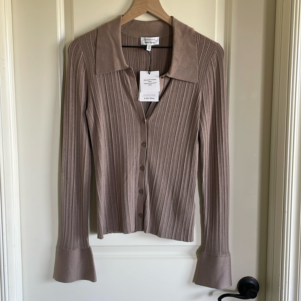 & Other Stories Brown Button Down Shirt, size M